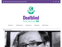 Tablet Screenshot of deafblindinternational.org